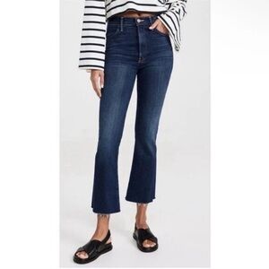 MOTHER The Hustler Ankle Fray Jeans - crop flare
